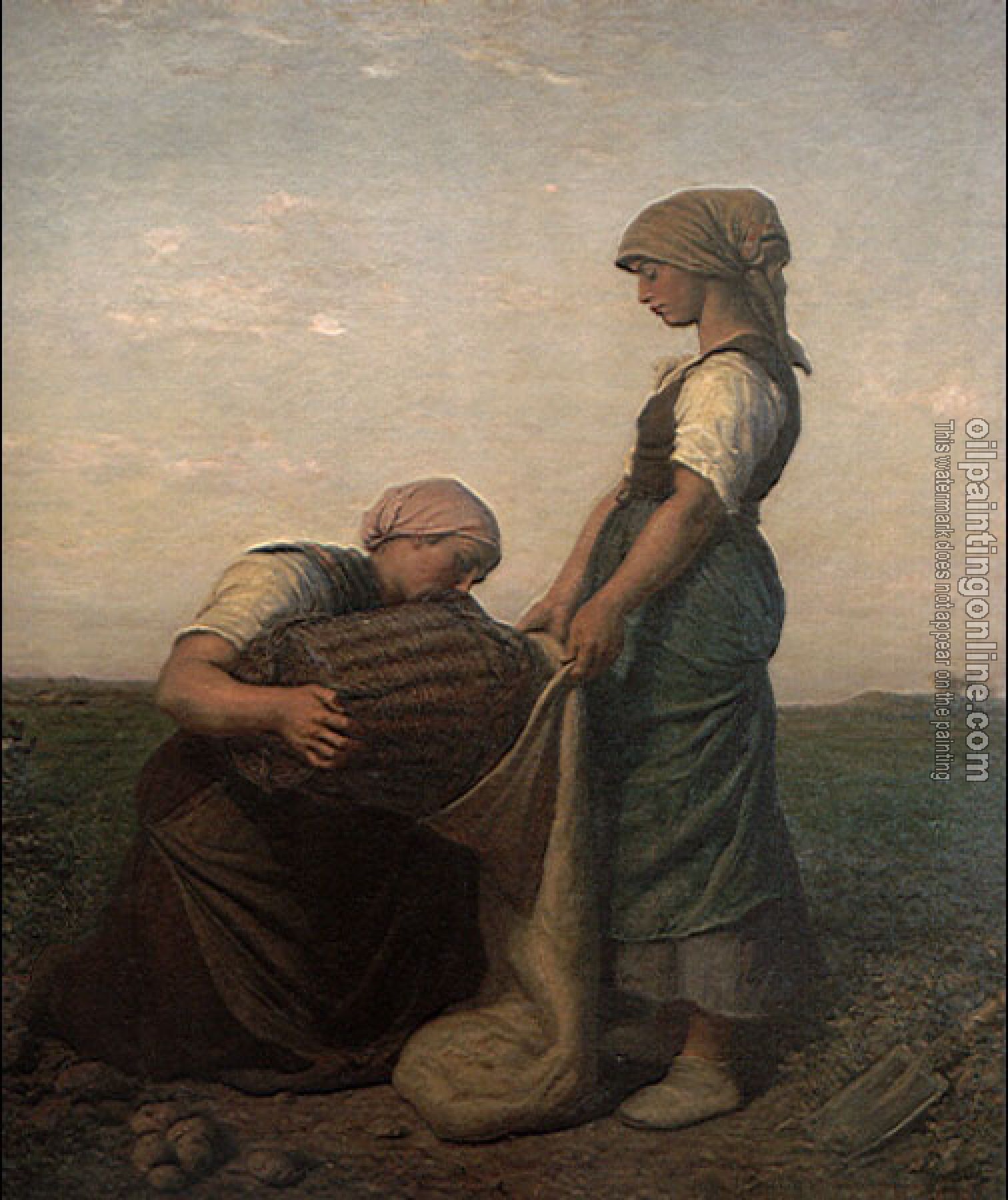 Jules Breton - The Potato Harvest